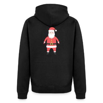 père Noël - Veste à capuche bio Premium Unisexe - noir - Dos - Nico (187cm)