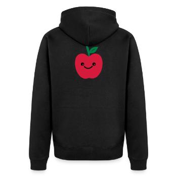 sourire de pomme - Veste à capuche bio Premium Unisexe - noir - Dos - Nico (187cm)