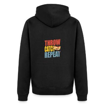 Yo-Yo Tricks Yoyo Player Yoyo Nationaltrikot zum - Unisex Premium Bio Zip Hoodie - Schwarz - Hinten - Nico (187cm)