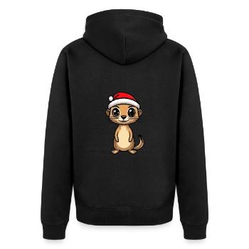 Suricate Noël Noël - Veste à capuche bio Premium Unisexe - noir - Dos - Nico (187cm)