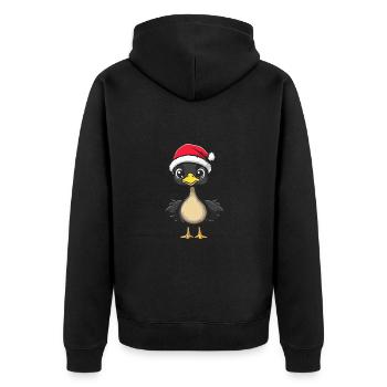 Bouquet Noël Mignon - Veste à capuche bio Premium Unisexe - noir - Dos - Nico (187cm)