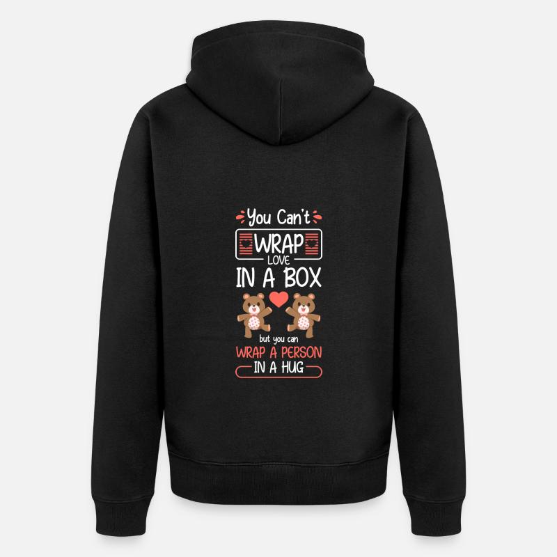 Enfant en peluche Enfant - Veste à capuche bio Premium Unisexe - noir