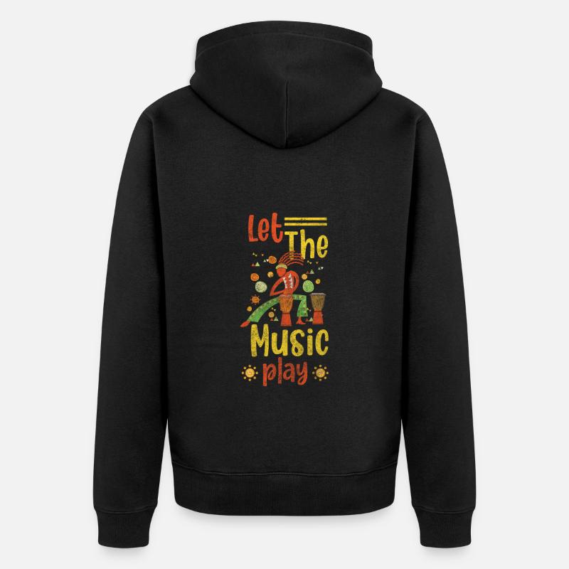Célébrations de concerts traditionnels - Veste à capuche bio Premium Unisexe - noir