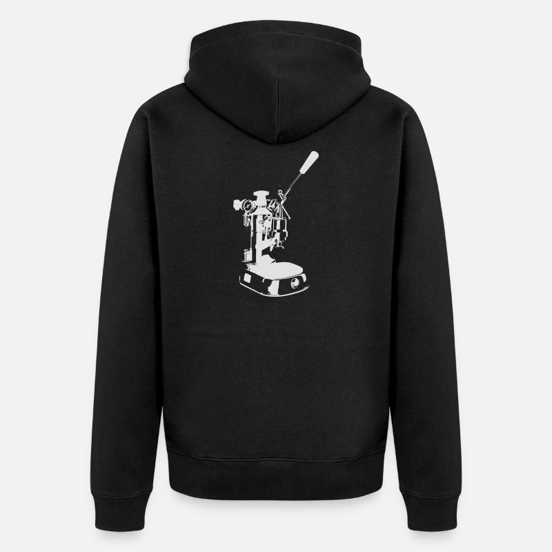 Machine solo - Blanc - Veste à capuche bio Premium Unisexe - noir