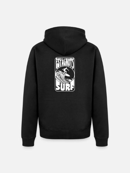 The estagnots - Unisex Premium Organic Zip Hoodie - black