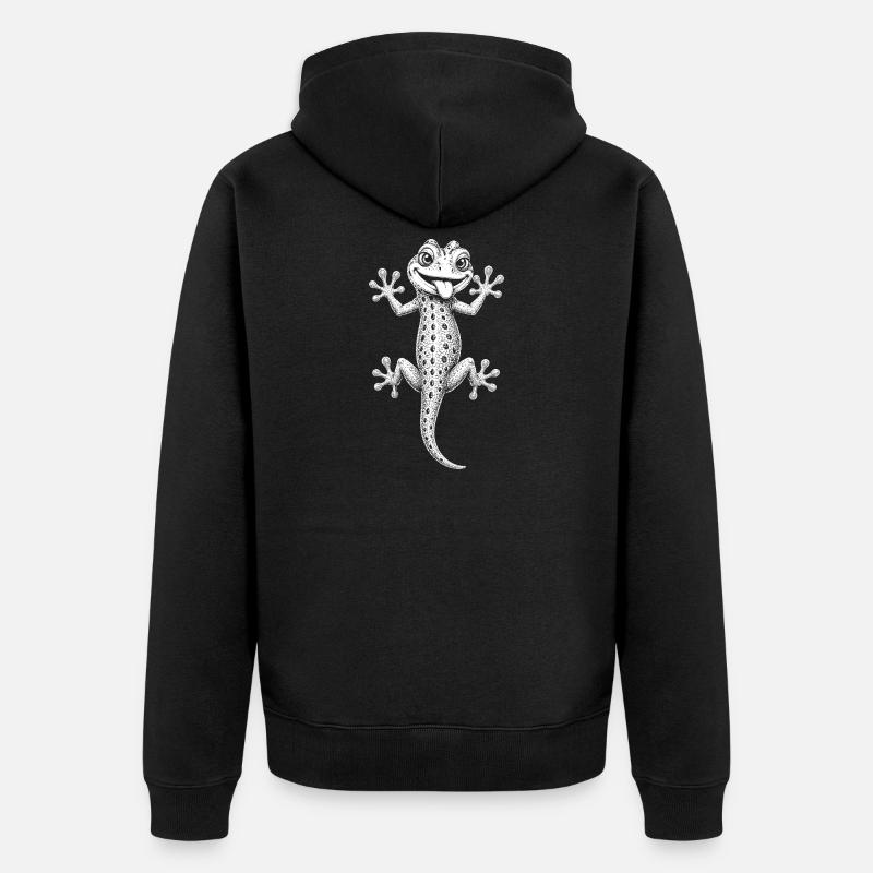 Gecko - Veste à capuche bio Premium Unisexe - noir