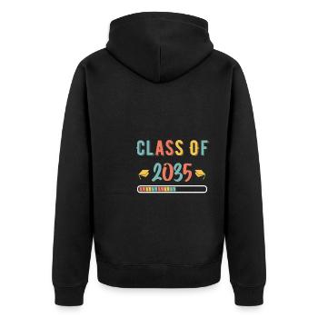 Classe de 2035 Premier jour d’école Grandir avec moi - Veste à capuche bio Premium Unisexe - noir - Dos - Nico (187cm)