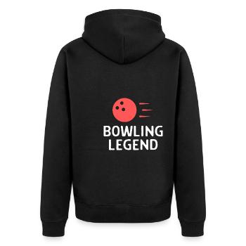 Bowling Dictons Bowling Bowler Skittles Cadeau - Veste à capuche bio Premium Unisexe - noir - Dos - Nico (187cm)