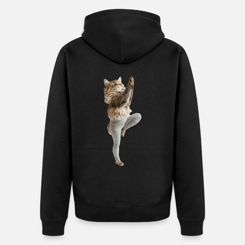 Persisch - Unisex Premium Bio Zip Hoodie - Schwarz