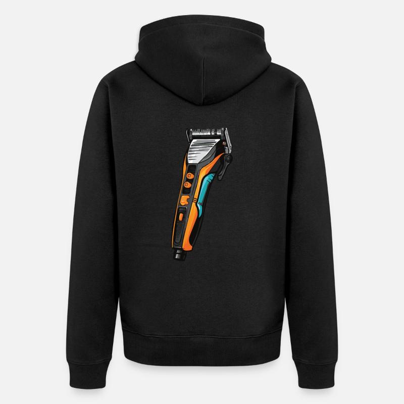 Tondeuse à cheveux Coiffeur - Veste à capuche bio Premium Unisexe - noir