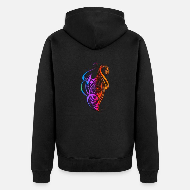 Mandala tatto - Veste à capuche bio Premium Unisexe - noir
