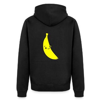 Drôle de banane - Veste à capuche bio Premium Unisexe - noir - Dos - Nico (187cm)