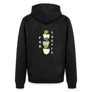 Dino Fun Tastic - Veste à capuche bio Premium Unisexe - noir - Dos - Nico (187cm)