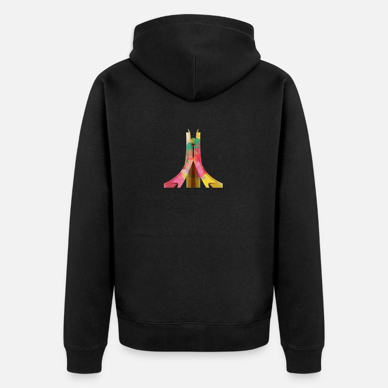 Algier - Unisex Premium Bio Zip Hoodie - Schwarz
