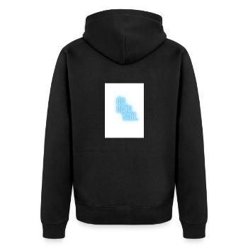 Do epic shit. - Unisex Premium Bio Zip Hoodie - Schwarz - Hinten - Nico (187cm)