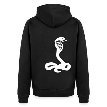 Cobra serpent - Veste à capuche bio Premium Unisexe - noir - Dos - Nico (187cm)
