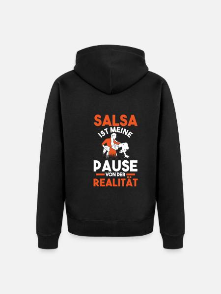 Salsa Tanz Tänzer - Unisex Premium Bio Zip Hoodie - Schwarz