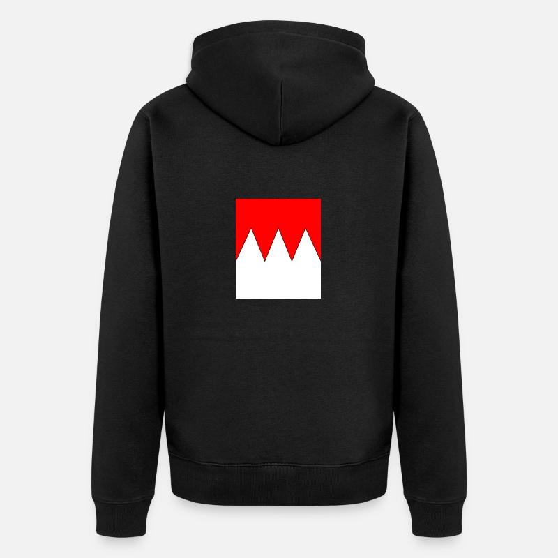 Frankenrechen - Unisex Premium Bio Zip Hoodie - Schwarz