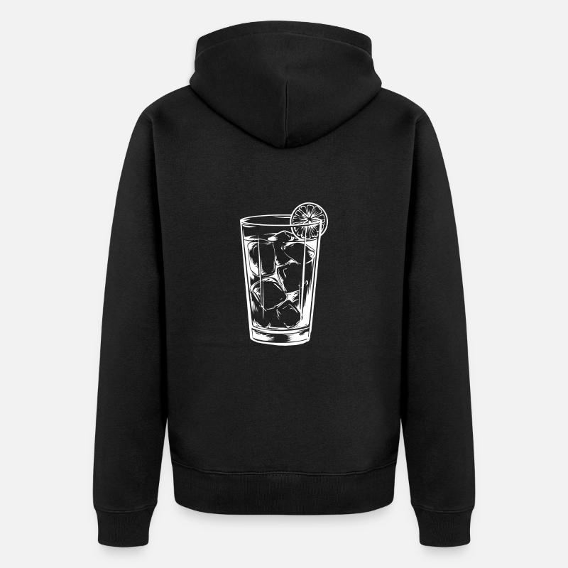 Limonade Drink - Unisex Premium Bio Zip Hoodie - Schwarz