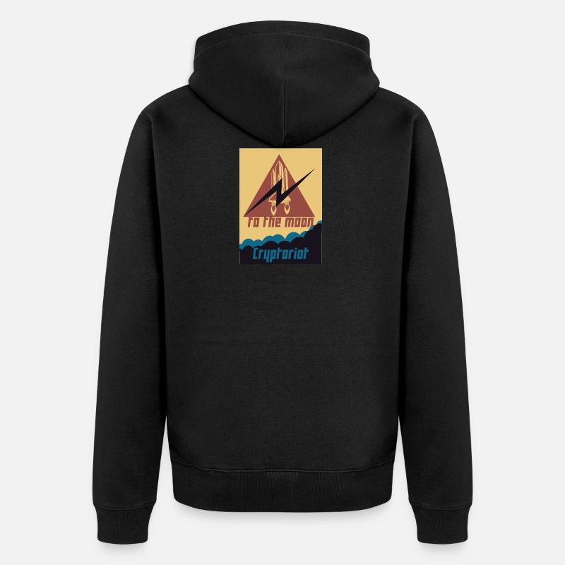 Cryptoriot - Veste à capuche bio Premium Unisexe - noir