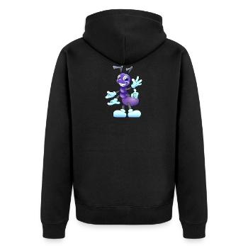 Amei 24 - Veste à capuche bio Premium Unisexe - noir - Dos - Nico (187cm)