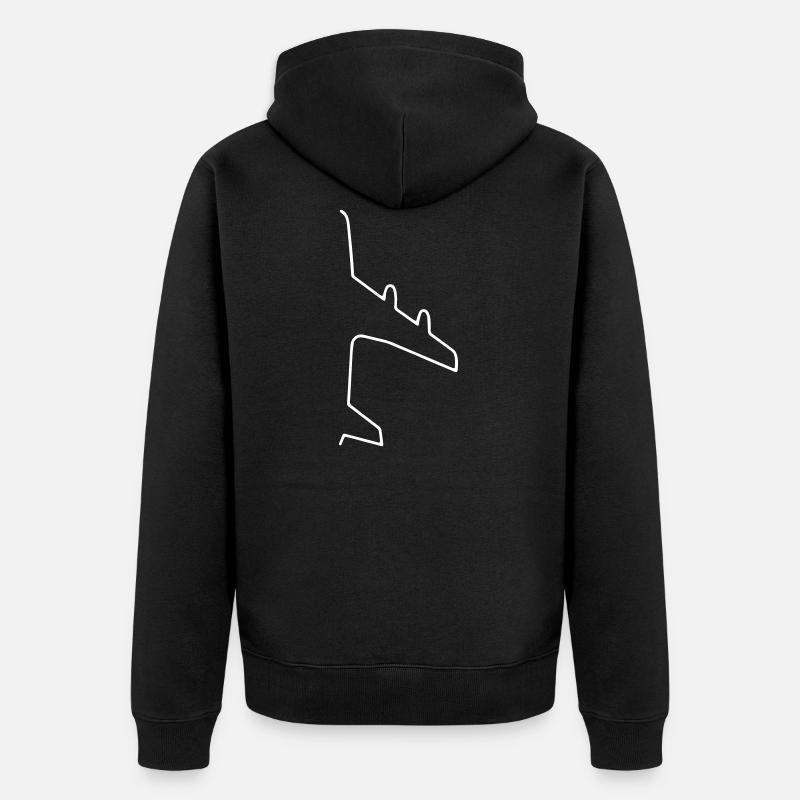 AIRPLAIN - Veste à capuche bio Premium Unisexe - noir