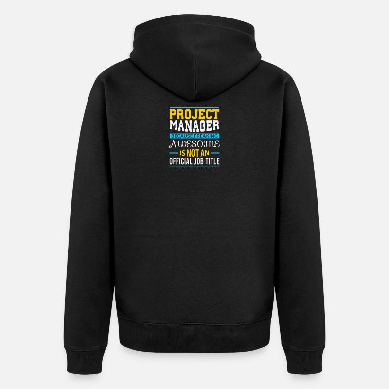 Chef de projet - Veste à capuche bio Premium Unisexe - noir