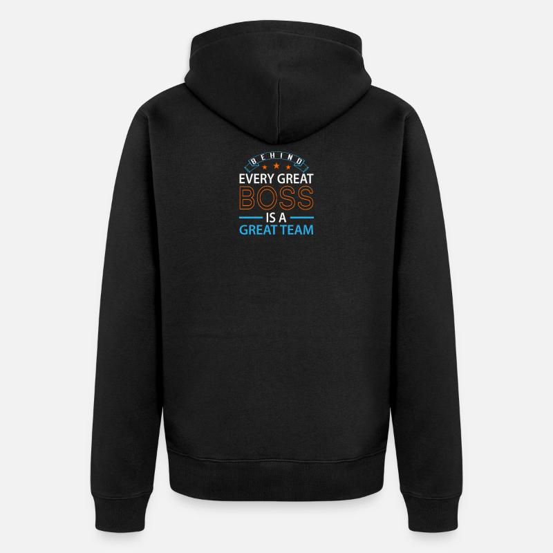 Grande équipe - Veste à capuche bio Premium Unisexe - noir