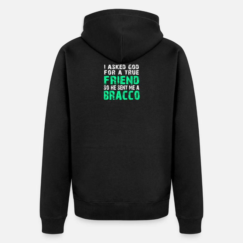 Bracco Italiano - True Friend - Veste à capuche bio Premium Unisexe - noir