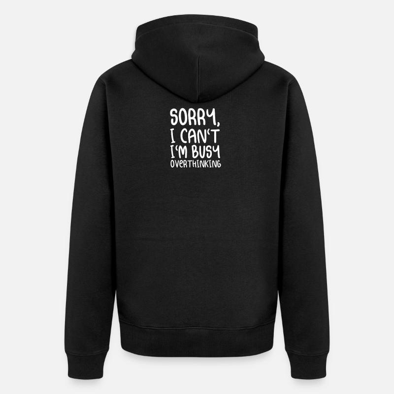 Pensée excessive - Veste à capuche bio Premium Unisexe - noir
