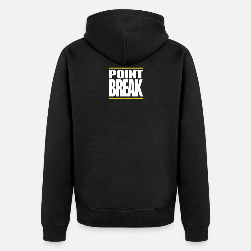 POINT DE RUPTURE - Veste à capuche bio Premium Unisexe - noir
