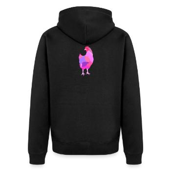 poulet - Veste à capuche bio Premium Unisexe - noir - Dos - Nico (187cm)