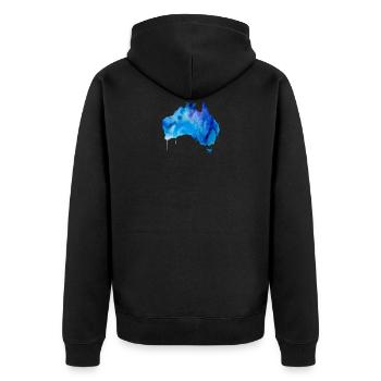 Australie - Veste à capuche bio Premium Unisexe - noir - Dos - Nico (187cm)