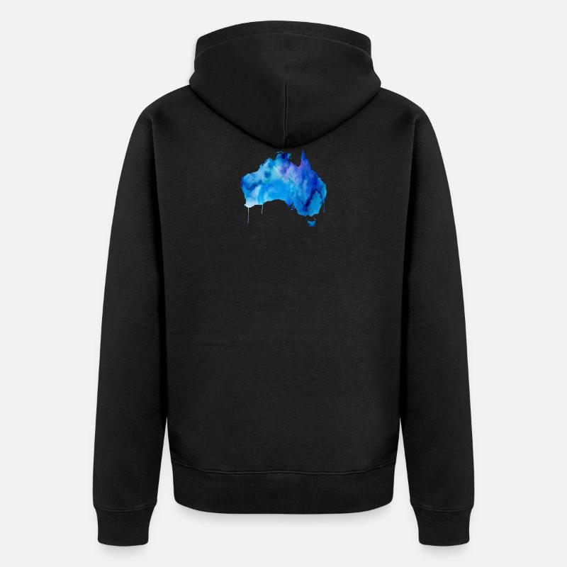 Australie - Veste à capuche bio Premium Unisexe - noir