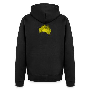 Australie - Veste à capuche bio Premium Unisexe - noir - Dos - Nico (187cm)