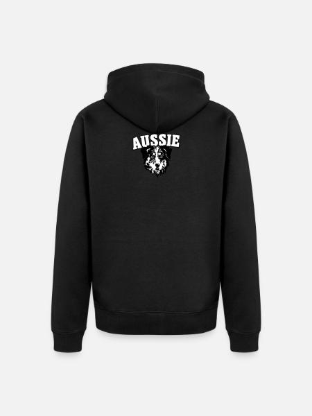 The Aussie! - Unisex Premium Organic Zip Hoodie - black