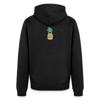 ananas - Veste à capuche bio Premium Unisexe - noir - Dos - Nico (187cm)
