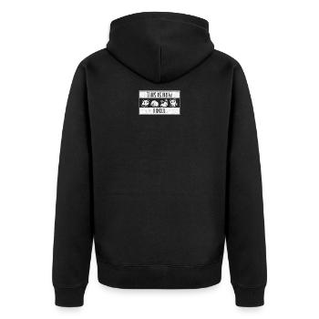 Cute Little Bear Panda This Is How I Roll - Unisex Premium Organic Zip Hoodie - black - Back - Nico (187cm)