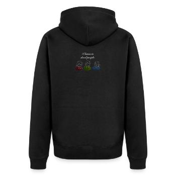 Musique classique Musique Classique Instrument Cadeau - Veste à capuche bio Premium Unisexe - noir - Dos - Nico (187cm)