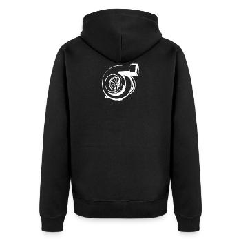 Turbo Power - Turbocompresseur - Veste à capuche bio Premium Unisexe - noir - Dos - Nico (187cm)