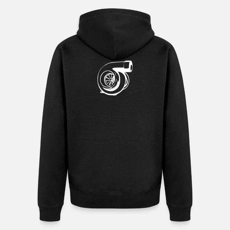 Turbo Power - Turbocompresseur - Veste à capuche bio Premium Unisexe - noir