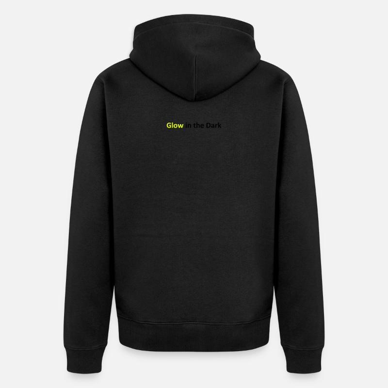 brillent dans le noir - Veste à capuche bio Premium Unisexe - noir