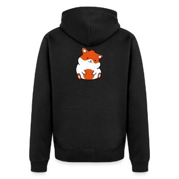 doux hamster - Veste à capuche bio Premium Unisexe - noir - Dos - Nico (187cm)