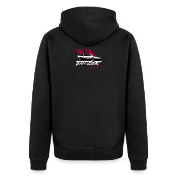 TEAM PANDA AE86 Design OldSchool Car - Veste à capuche bio Premium Unisexe - noir - Dos - Nico (187cm)