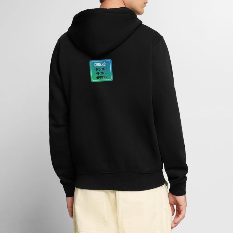 Coder S BOOP BOP BEEP Unisex Premium Bio Zip Hoodie