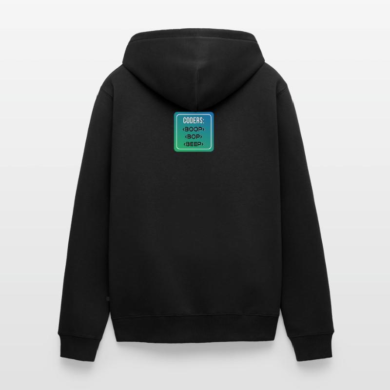 Coder S BOOP BOP BEEP Unisex Premium Bio Zip Hoodie