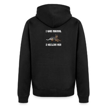 Cattle Dog Chien sort cadeau - Veste à capuche bio Premium Unisexe - noir - Dos - Nico (187cm)