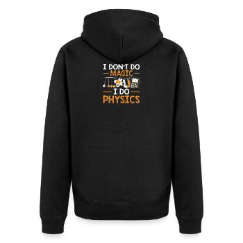 Physiciens | Science Physique Des étudiants Cadeaux - Veste à capuche bio Premium Unisexe - noir - Dos - Nico (187cm)