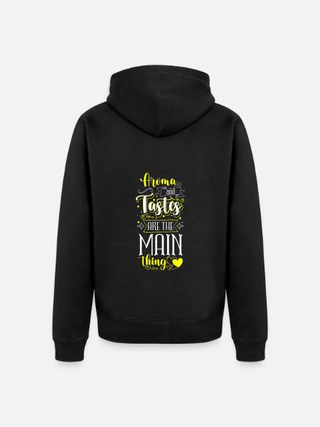 Chef Gourmet Chef's Hat Gastronomy - Unisex Premium Organic Zip Hoodie - black