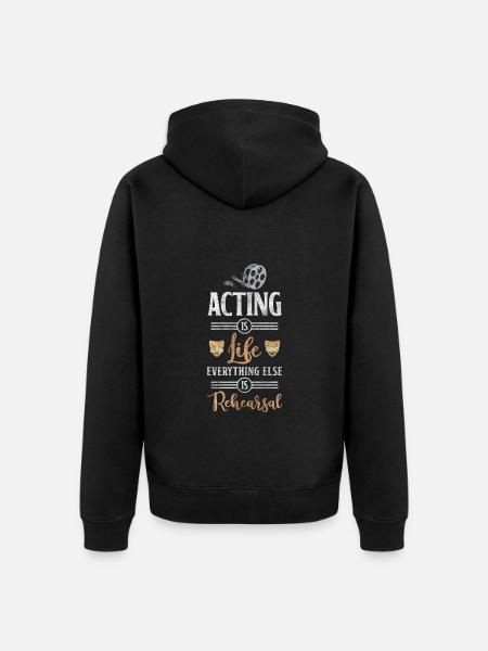 Stage Drama Opera Broadway - Unisex Premium Organic Zip Hoodie - black